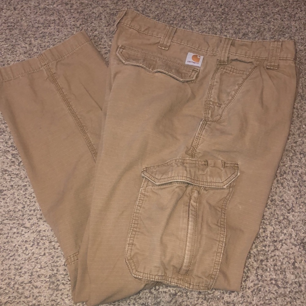 Carhartt Force 101148257 Cargo Pants Mens Ripstop Brown Workwear Carpenter - Picture 3 of 12